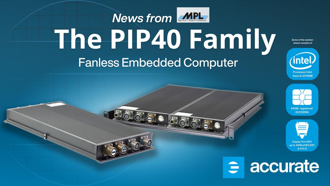 The PIP40 Family Fanless Embedded Computer from MPL
